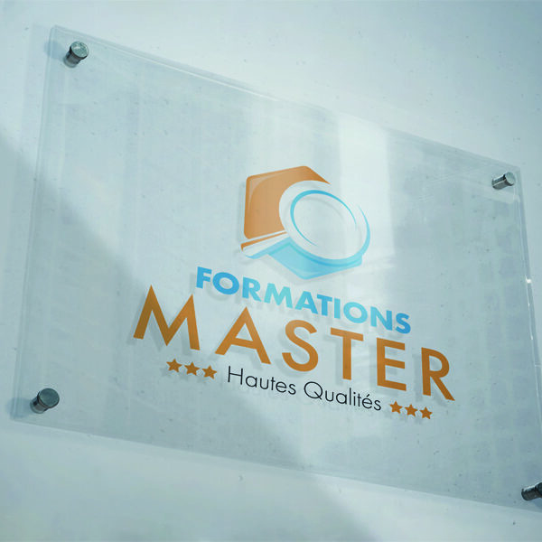 Enseigne plexiglass - Formations Master Hautes Qualités